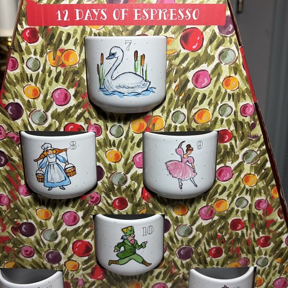 Peppermint and Pine 12 days of Christmas espresso cups - Picture 4 of 6